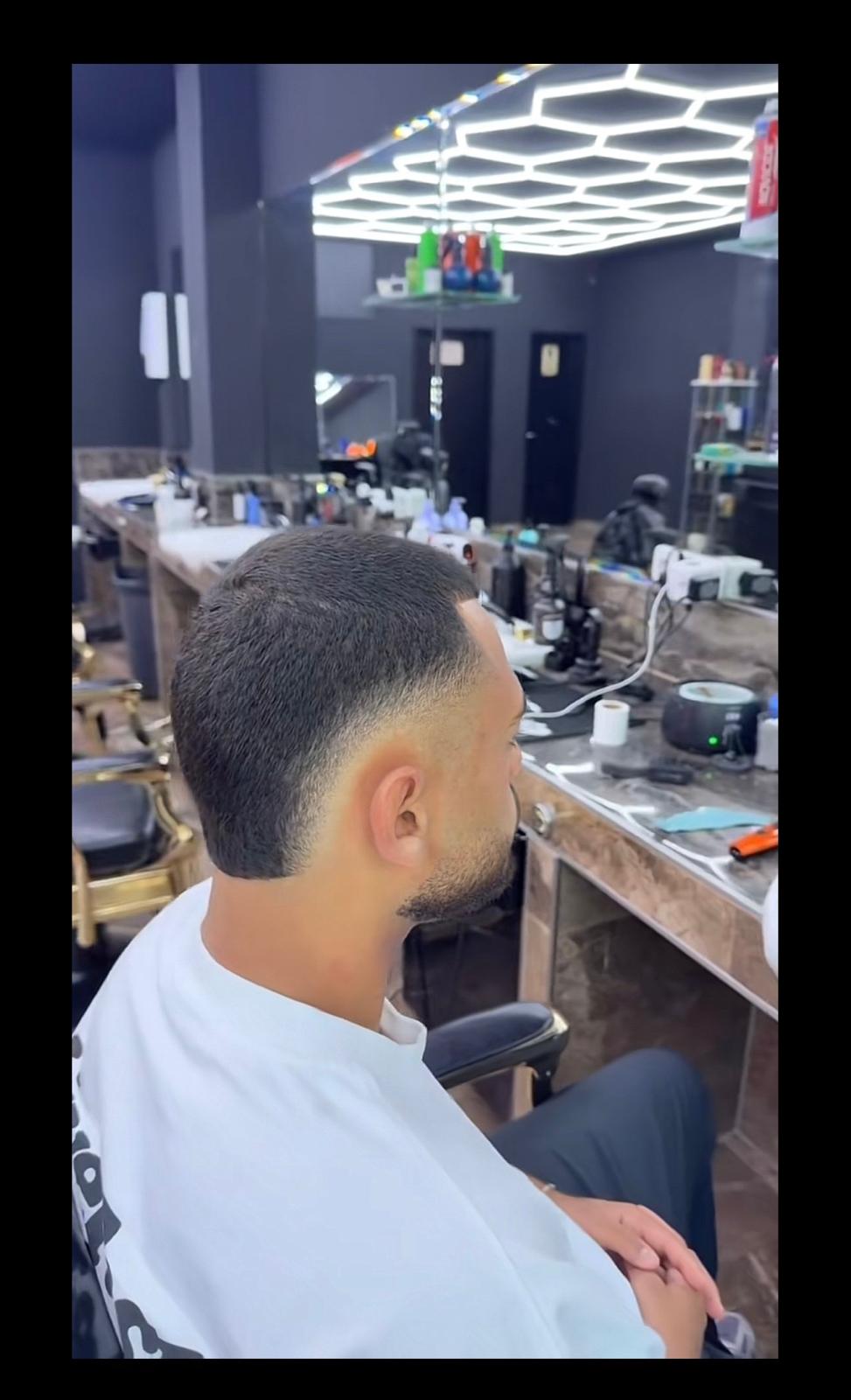 Kurzhaarschnitt mit Skin Fade, Rückansicht